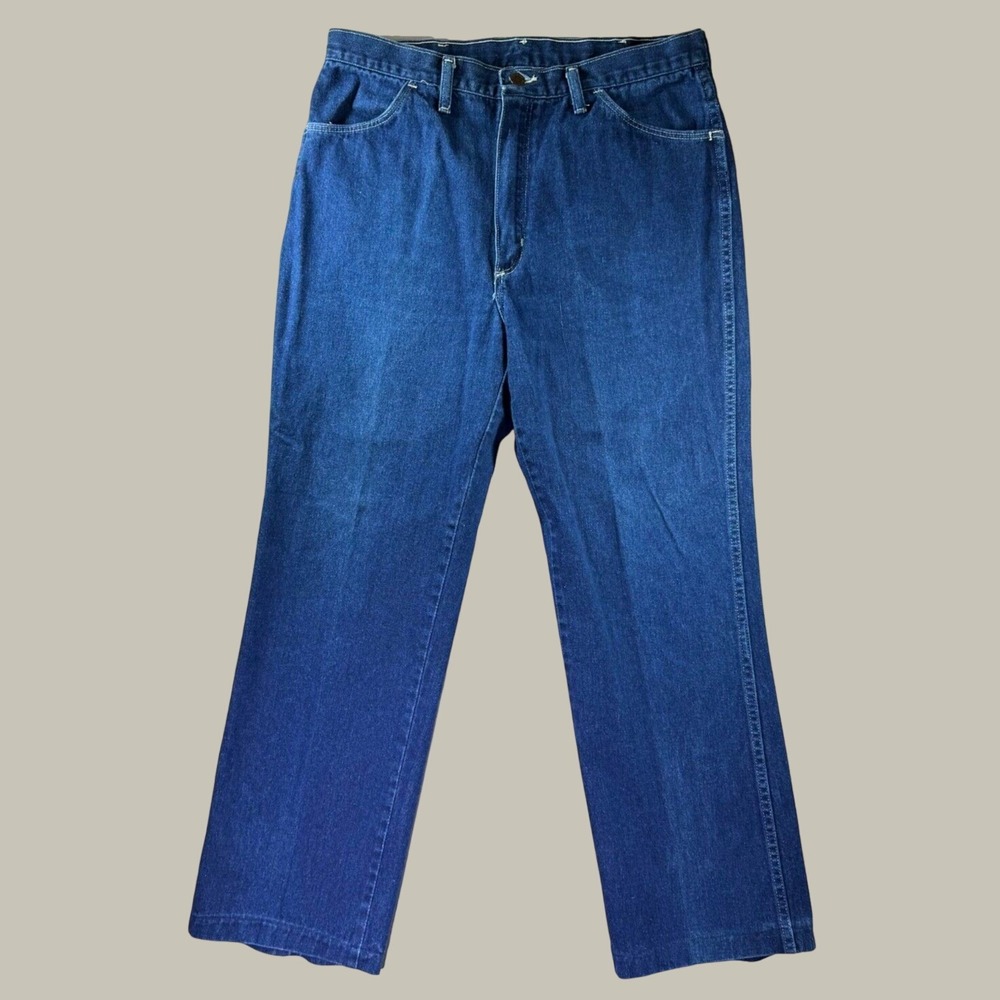 Vintage Maverick Dark Wash Denim Jeans Men 34x30 USA Made Western Skate Grunge